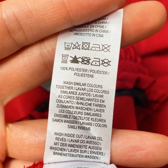 🌹 PRIMARK DARK RED CAPRI HIGH WAIST BELTED PANTS! - Picture 8 of 8